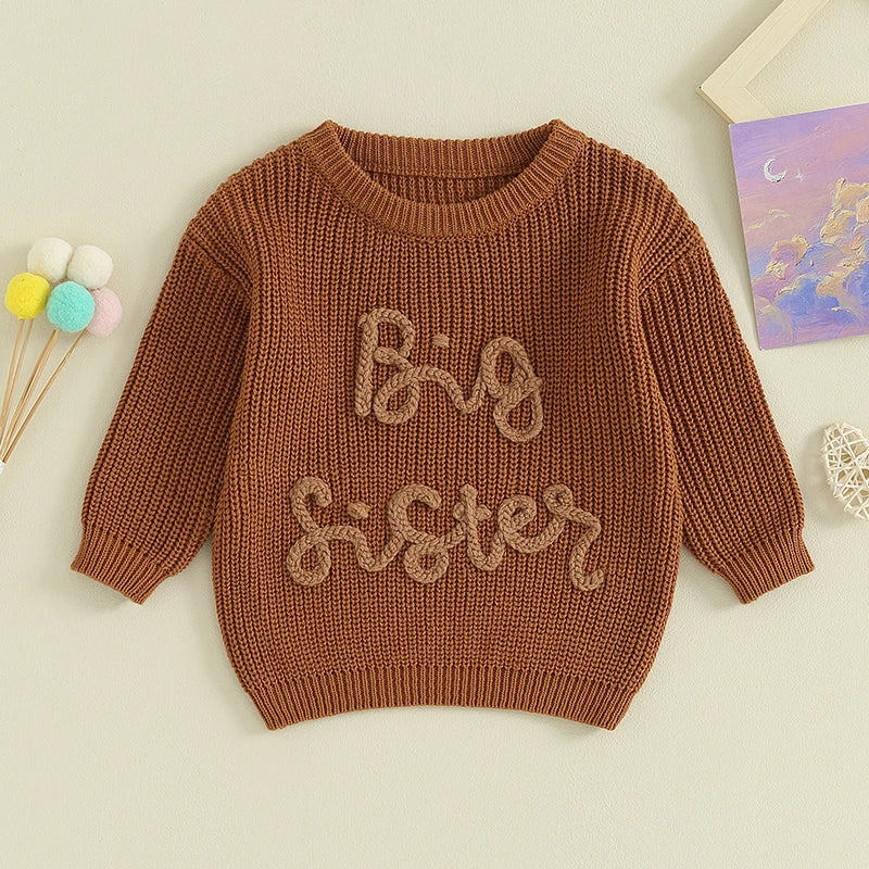 Girl's Embroidered Sweater