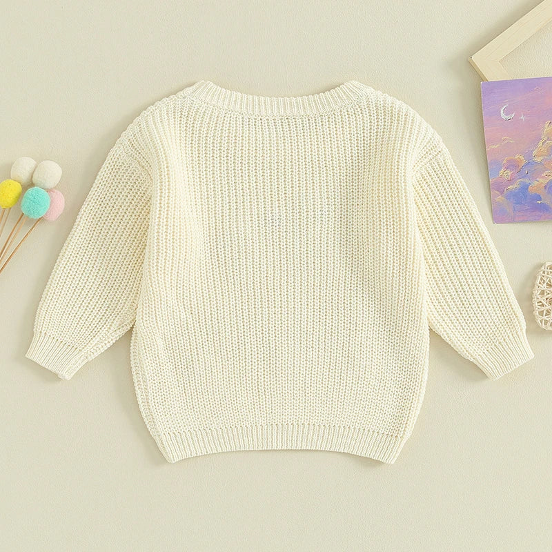 Girl's Embroidered Sweater