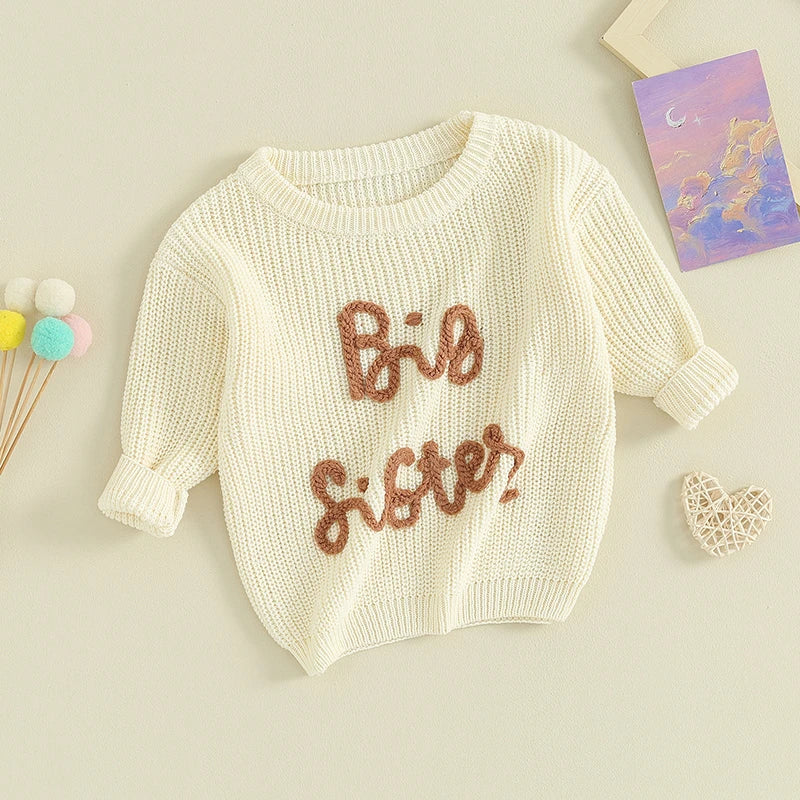 Girl's Embroidered Sweater