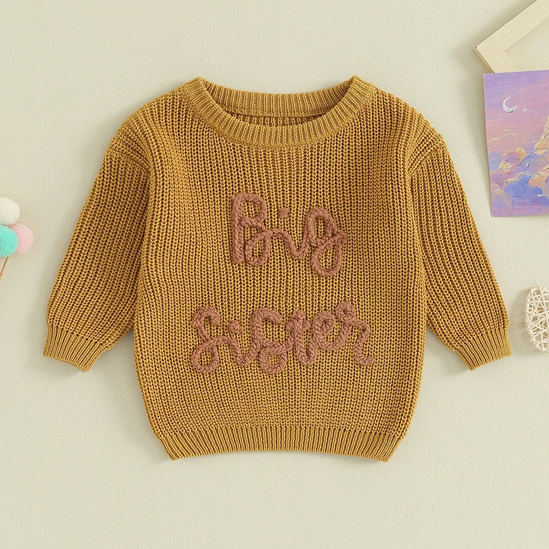 Girl's Embroidered Sweater